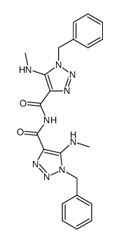 bis-(3-benzyl-4-N-methylamino-1,2,3-triazole-5-carbonyl)-amine结构式