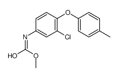 methyl N-[3-chloro-4-(4-methylphenoxy)phenyl]carbamate结构式