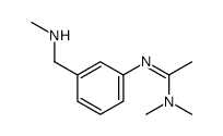 N,N-dimethyl-N'-[3-(methylaminomethyl)phenyl]ethanimidamide Structure