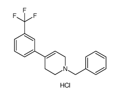 1-benzyl-4-(3-(trifluoromethyl)phenyl)-1,2,3,6-tetrahydropyridine hydrochloride结构式