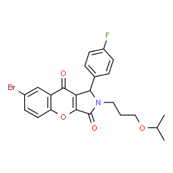 7-Bromo-1-(4-fluorophenyl)-2-(3-isopropoxypropyl)-1,2-dihydrochromeno[2,3-c]pyrrole-3,9-dione picture