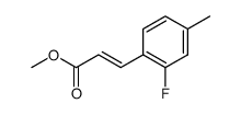 3-(2-fluoro-4-methylphenyl)acrylic acid methyl ester结构式