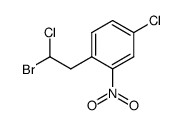 1-(2-bromo-2-chloroethyl)-4-chloro-2-nitrobenzene Structure