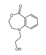 1-(2-hydroxy-ethyl)-2,3-dihydro-1H-benz[e][1,4]oxazepin-5-one结构式