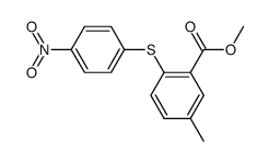 5-methyl-2-(4-nitro-phenylsulfanyl)-benzoic acid methyl ester Structure