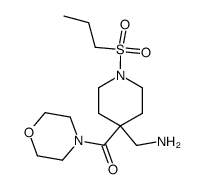 {[4-(morpholin-4-ylcarbonyl)-1-(propylsulfonyl)piperidin-4-yl]methyl}amine结构式