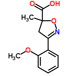 3-(2-METHOXY-PHENYL)-5-METHYL-4,5-DIHYDRO-ISOXAZOLE-5-CARBOXYLIC ACID picture