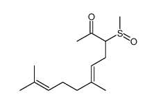 6,10-dimethyl-3-methylsulfinylundeca-5,9-dien-2-one结构式