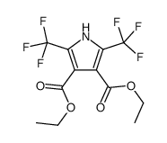 diethyl 2,5-bis(trifluoromethyl)-1H-pyrrole-3,4-dicarboxylate Structure