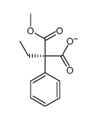 (2R)-2-methoxycarbonyl-2-phenylbutanoate结构式