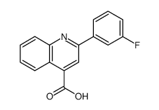 4-Quinolinecarboxylic acid, 2-(3-fluorophenyl) Structure