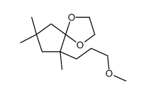 9-(3-methoxypropyl)-7,7,9-trimethyl-1,4-dioxaspiro[4.4]nonane Structure