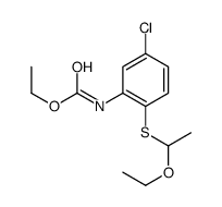 ethyl N-[5-chloro-2-(1-ethoxyethylsulfanyl)phenyl]carbamate结构式