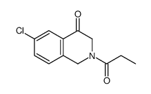 6-chloro-2-propanoyl-1,3-dihydroisoquinolin-4-one Structure