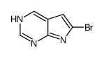 6-bromo-7H-pyrrolo[2,3-d]pyrimidine结构式