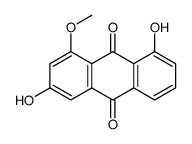 3,8-dihydroxy-1-methoxyanthracene-9,10-dione结构式