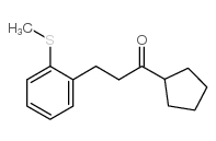 CYCLOPENTYL 2-(2-THIOMETHYLPHENYL)ETHYL KETONE Structure