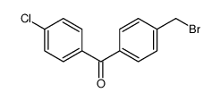 [4-(bromomethyl)phenyl]-(4-chlorophenyl)methanone Structure