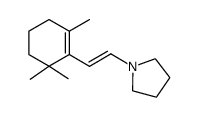 1-<2-(2,6,6-trimethyl-1-cyclohexen-1-yl)ethenyl>pyrrolidine Structure