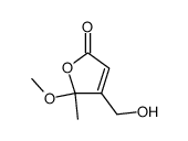 2(5H)-Furanone, 4-(hydroxymethyl)-5-methoxy-5-methyl- (9CI)结构式