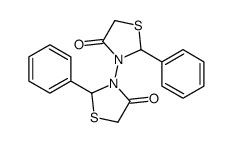 3-(4-oxo-2-phenyl-1,3-thiazolidin-3-yl)-2-phenyl-1,3-thiazolidin-4-one结构式