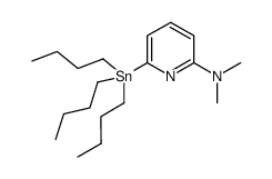 dimethyl-(6-tributylstannanyl-pyridin-2-yl)-amine Structure