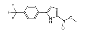 methyl 5-(4-(trifluoromethyl)phenyl)-1H-pyrrole-2-carboxylate结构式