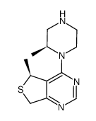 (S)-5-methyl-4-((S)-2-methylpiperazin-1-yl)-5,7-dihydrothieno[3,4-d]pyrimidine Structure