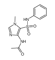 5-acetylamino-3-methyl-3H-imidazole-4-sulfonic acid anilide Structure