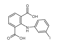 2-(3'-iodophenylamino)isophthalic acid Structure