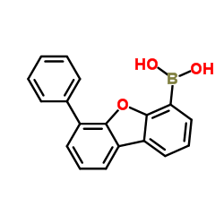 Boronic acid, B-(6-phenyl-4-dibenzofuranyl)- Structure