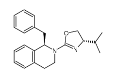 (S)-2-((R)-1-benzyl-3,4-dihydroisoquinolin-2(1H)-yl)-4-isopropyl-4,5-dihydrooxazole结构式