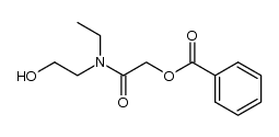 2-(ethyl(2-hydroxyethyl)amino)-2-oxoethyl benzoate Structure