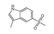 3-methyl-5-(methylsulfonyl)-1H-indole Structure