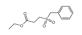 3-[(phenylmethyl)sulfonyl]propanoic acid ethyl ester Structure