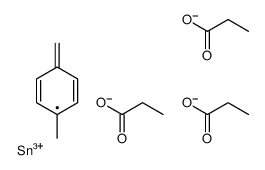 [(4-methylphenyl)methyl-di(propanoyloxy)stannyl] propanoate Structure