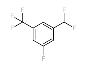 1-(Difluoromethyl)-3-fluoro-5-(trifluoromethyl)benzene structure