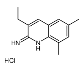 3-ethyl-6,8-dimethylquinolin-2-amine,hydrochloride结构式