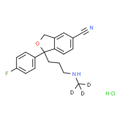 Desmethylcitalopram-d3 (hydrochloride) Structure