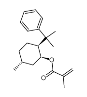 2-Methyl-acrylic acid (1S,2S,5R)-5-methyl-2-(1-methyl-1-phenyl-ethyl)-cyclohexyl ester Structure