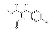 N-[2-(4-chlorophenyl)-1-methoxycarbonyl-2-oxoethyl]formamide Structure