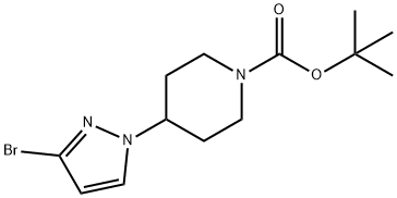 tert-butyl 4-(3-bromo-1H-pyrazol-1-yl)piperidine-1-carboxylate Structure