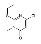 6-chloro-2-ethylsulfanyl-3-methylpyrimidin-4-one结构式