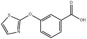 3-(1,3-噻唑-2-氧基)苯甲酸结构式