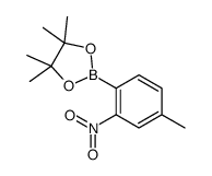 4-甲基-2-硝基苯硼酸频那醇酯结构式