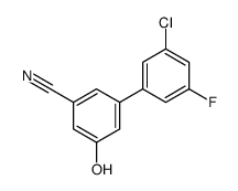 3-(3-chloro-5-fluorophenyl)-5-hydroxybenzonitrile Structure