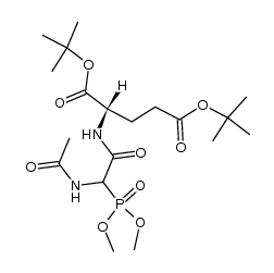 di-tert-butyl N-[2-(acetylamino)-2-(dimethoxyphosphinyl)acetyl]-L-glutamate Structure