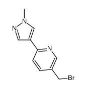 5-(bromomethyl)-2-(1-methyl-1H-pyrazol-4-yl)pyridine Structure