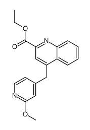 ethyl 4-[(2-methoxypyridin-4-yl)methyl]quinoline-2-carboxylate Structure