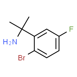 2-(2-bromo-5-fluorophenyl)propan-2-amine结构式